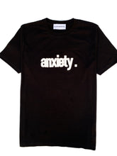 Load image into Gallery viewer, anxiety. T-shirt - Black
